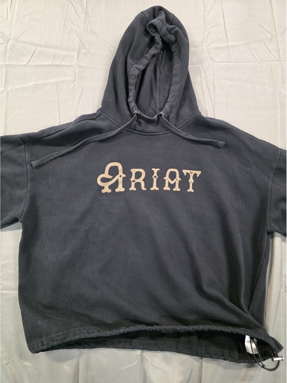 Ariat Essential Hoodie Womens L Black Hooded Pullover Sweatshirt